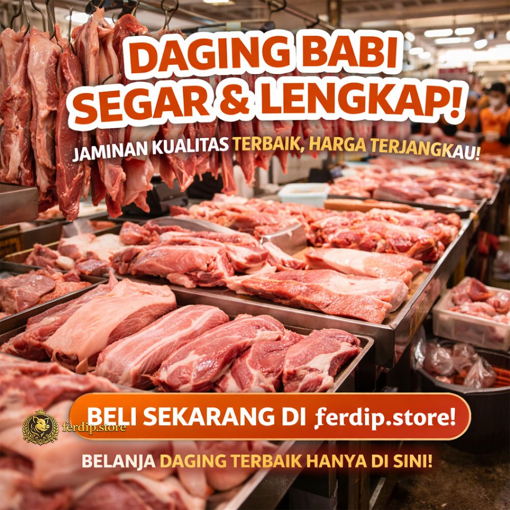 pasar jual daging babi 1